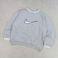 RARE 90s Nike Sweatshirt Grey - (L)