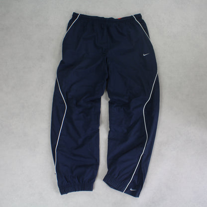 RARE 2000s Nike Trackpants Navy - (L)