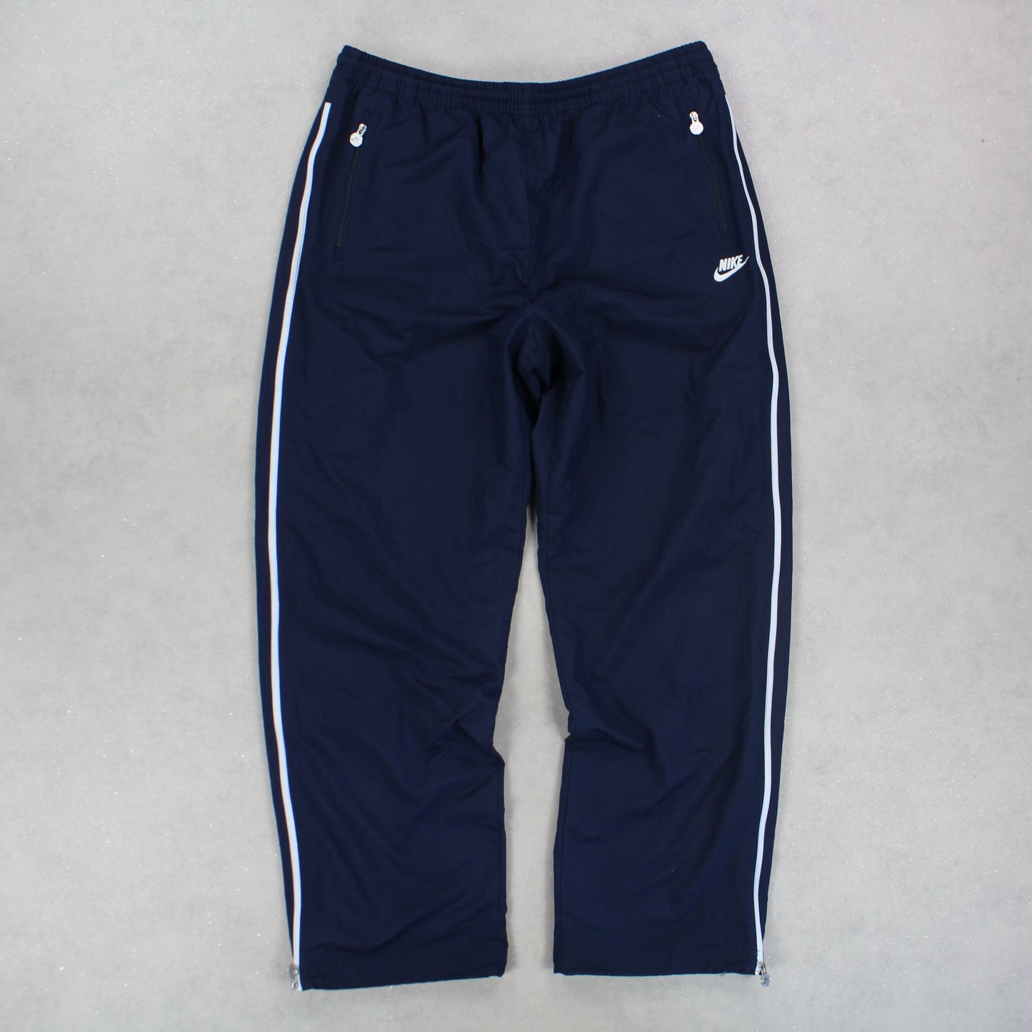 RARE 00s Nike Trackpants Navy - (XL)