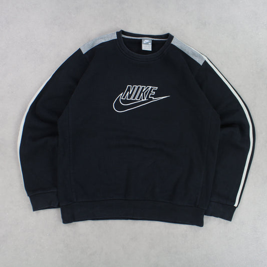 RARE 00s Nike Sweatshirt Black - (M)