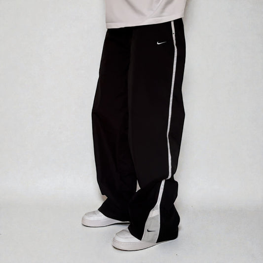 RARE 2000s Baggy Nike Trackpants Black - (L)