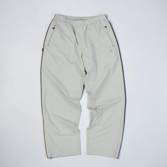 SUPER RARE 2000s Nike Trackpants Cream - (L)