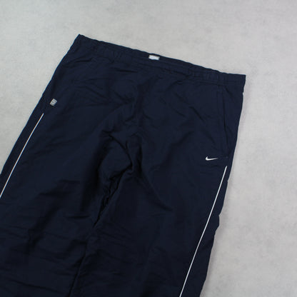 RARE 00s Baggy Nike Trackpants Navy - (XXL)