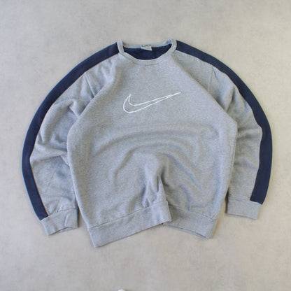 RARE 2000s Nike Sweatshirt Grey - (M)