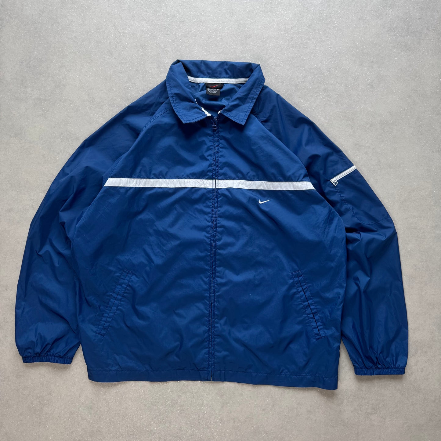 RARE 1990s Nike Track Jacket Blue - (L)