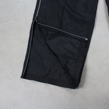 RARE 00s Baggy Nike Trackpants Black - (L)