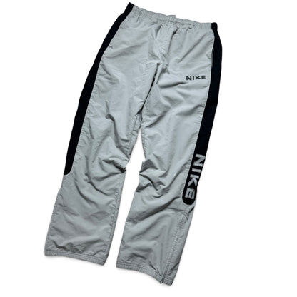 RARE 2000s Baggy Nike Trackpants Grey - (M)