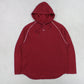 RARE 00s Nike Swoosh Hoodie Burgundy - (M)