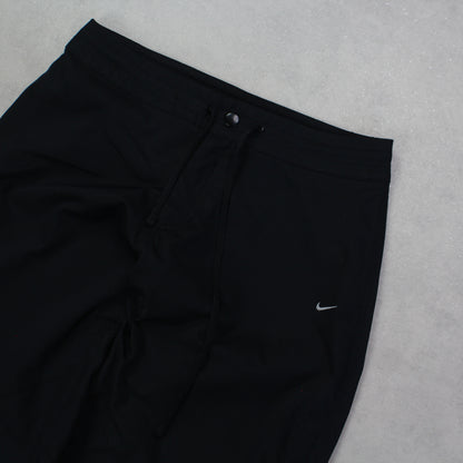 RARE Vintage 00s Nike Trackpants Black - (S)