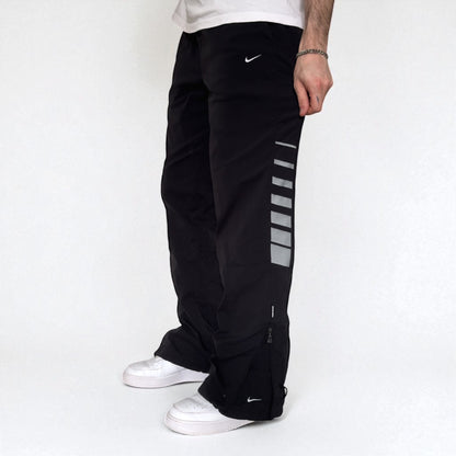 RARE 2000s Baggy Nike Trackpants Black - (L)