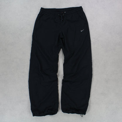 RARE 00s Nike Trackpants Black - (M)