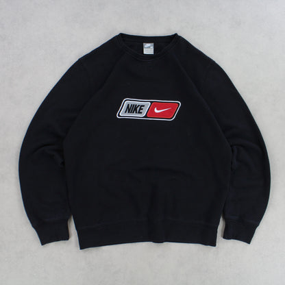 SELTENES Nike-Sweatshirt aus den 2000ern, Schwarz – (M)