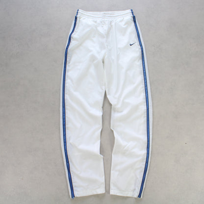 SUPER RARE 2000s Nike Trackpants White - (S)