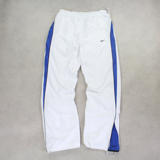 SUPER RARE 2000s Baggy Nike Trackpants White - (L)