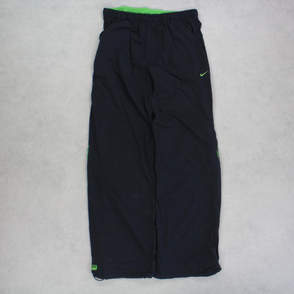 RARE Vintage 00s Nike Trackpants Black - (L)