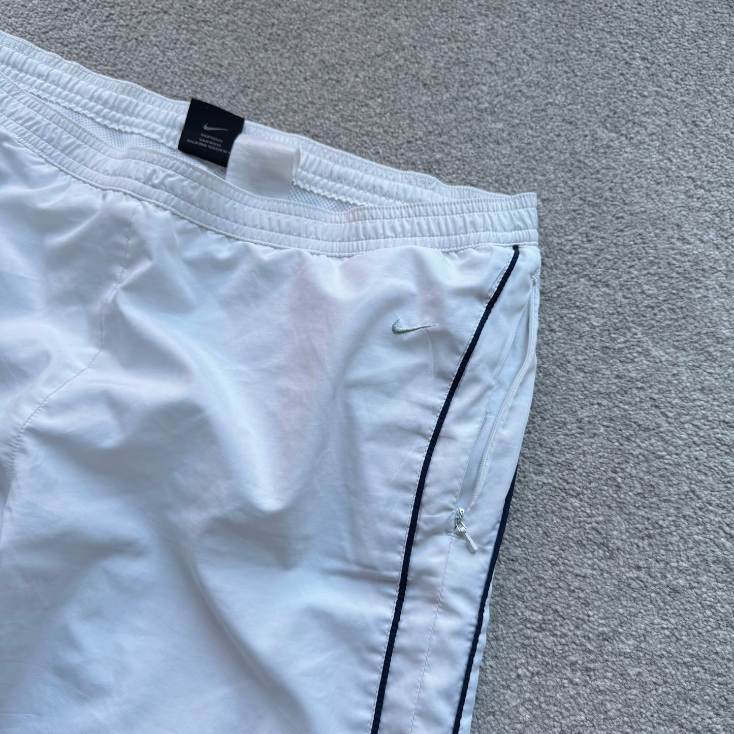 RARE 2000s Nike Trackpants White - (M)