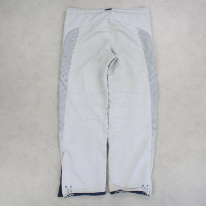 SUPER RARE 00s Nike Trackpants Grey - (L)