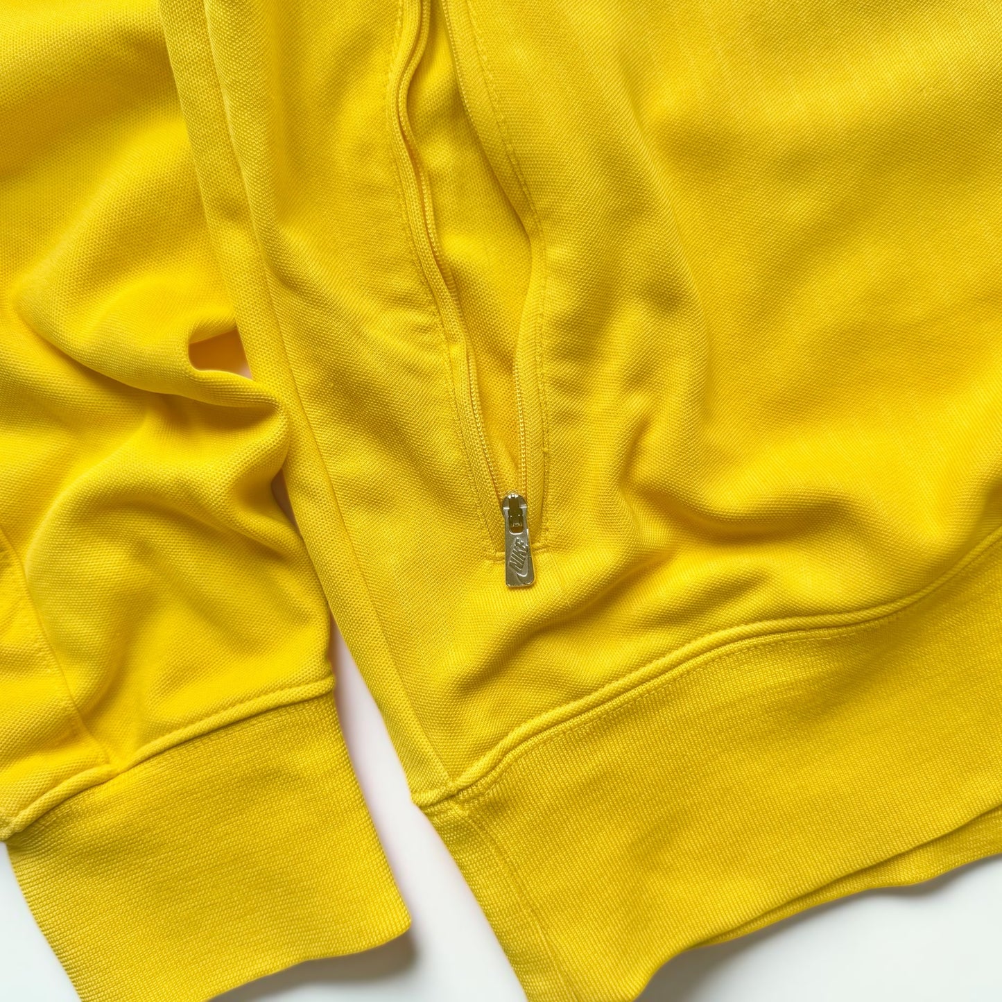 SUPER RARE 2000s NIKE Brasil Zip Up Jacket Yellow - (M)