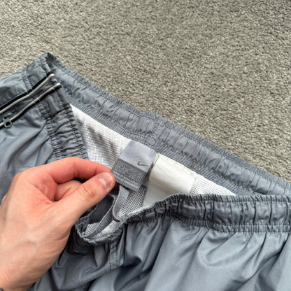 SUPER RARE 2000s Nike Trackpants Grey *PREMIUM* - (L)