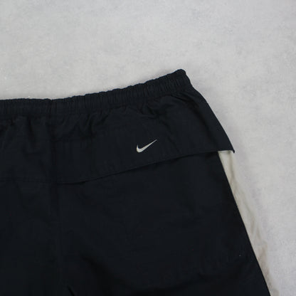 SUPE RARE 2000s Nike Baggy Trackpants Black - (S)