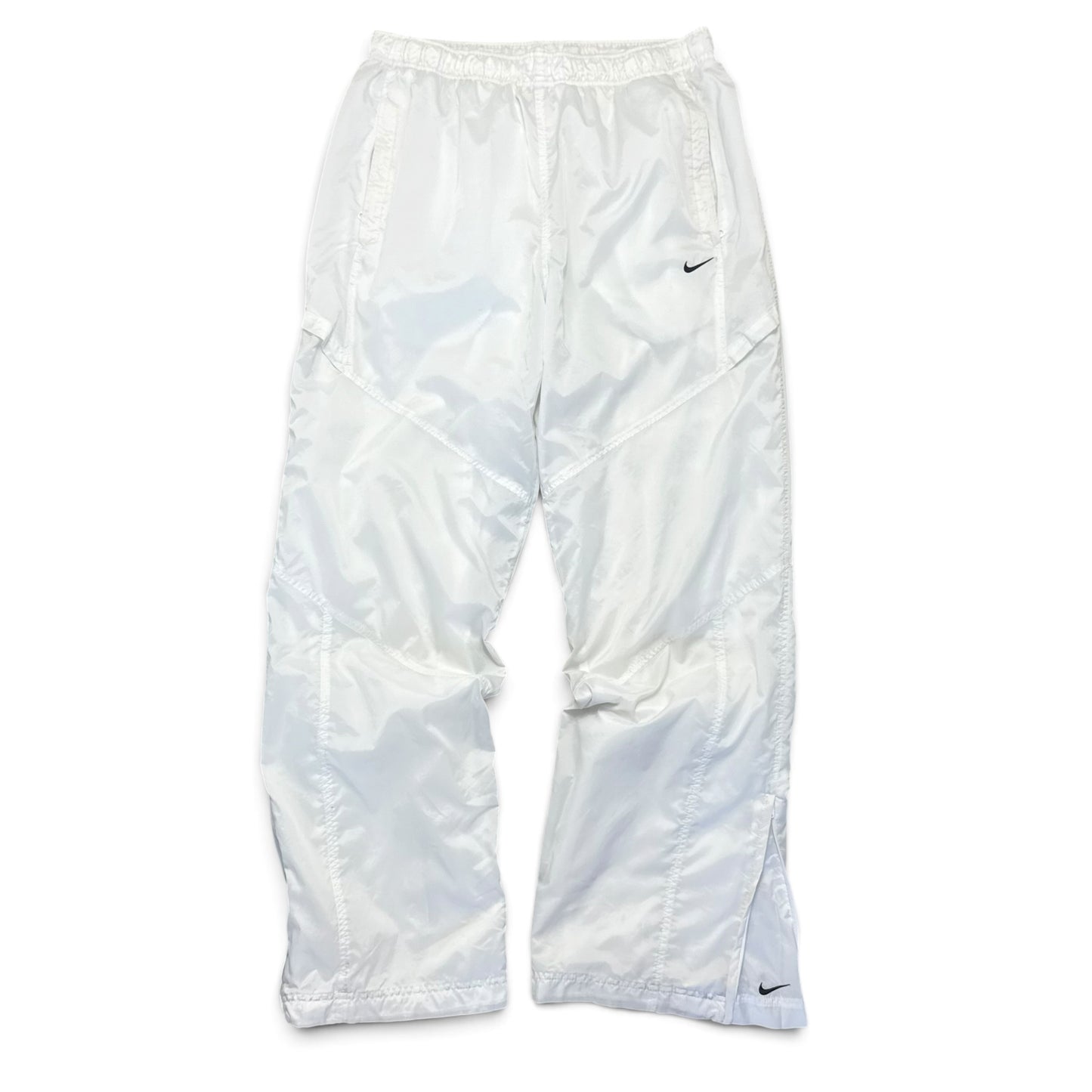 SUPER RARE 2000s Nike Trackpants White *PREMIUM* - (L)