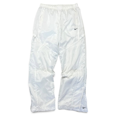 SUPER RARE 2000s Nike Trackpants White *PREMIUM* - (L)