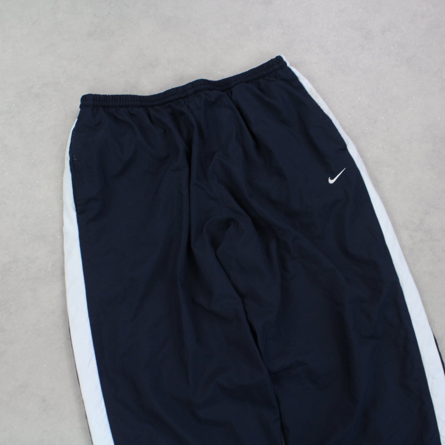 RARE 00s Baggy Nike Trackpants Navy - (L)