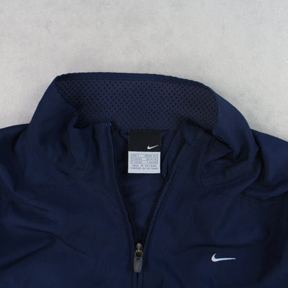 RARE 00s Nike Track Jacket Navy - (S)