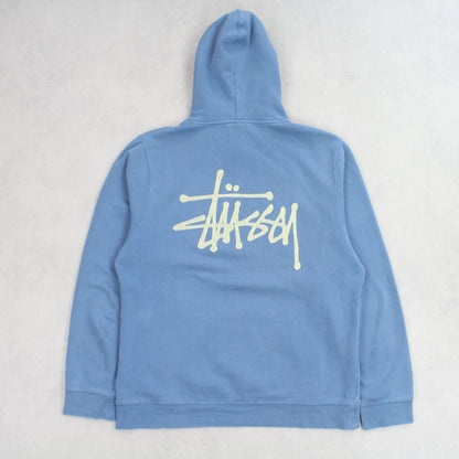 RARE Blue Stüssy Spell Out Hoodie - (M)