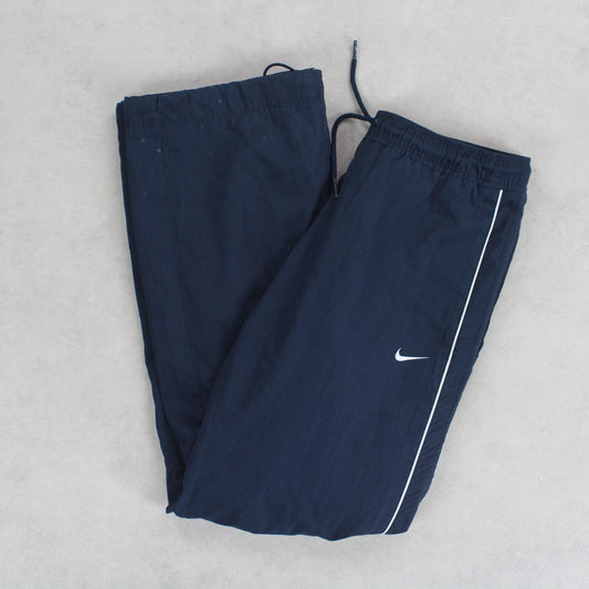 RARE Vintage 00s Nike Trackpants Blue - (S)