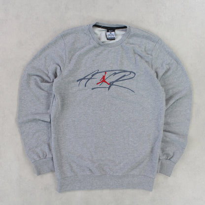 RARE 00s Nike Jordan Sweatshirt Grey - (S)