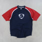 RARE 00s Nike Swoosh T-Shirt Navy - (M)