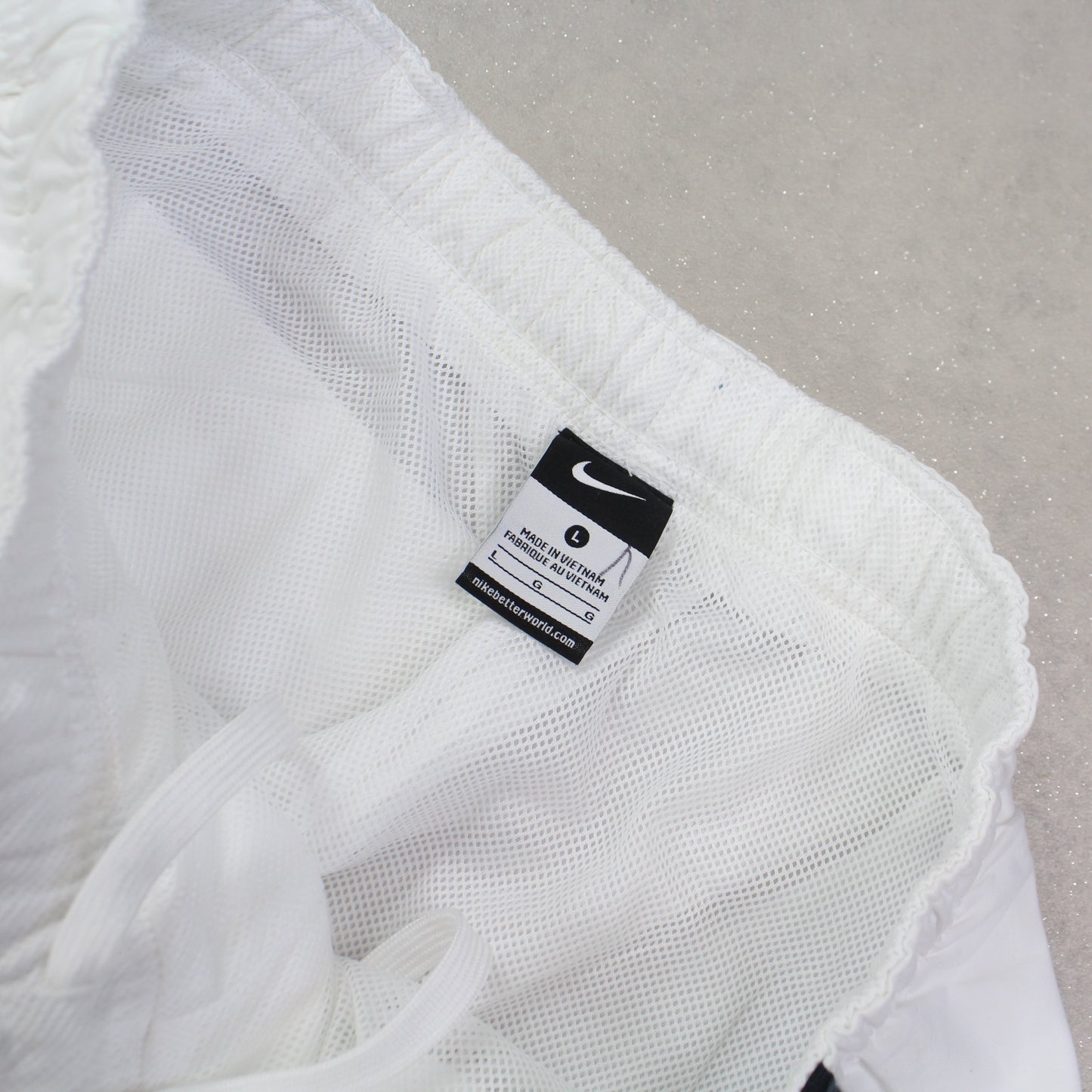 RARE 2000s Baggy Nike Trackpants White - (L)