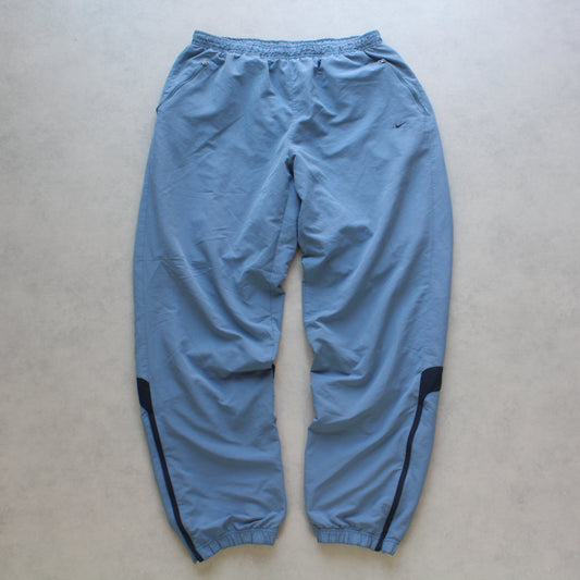 RARE 2000s Nike Trackpants Blue - (L)