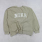 RARE Vintage 1990s Nike Spell Out Sweatshirt Khaki - (M)