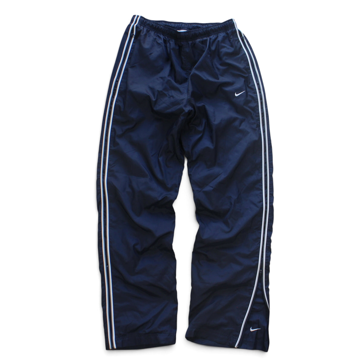 SUPER RARE 2000s Baggy Nike Trackpants Navy - (M)