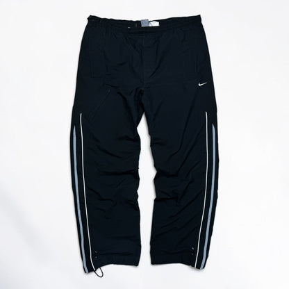 RARE 2000s Baggy Nike Trackpants Black - (L)