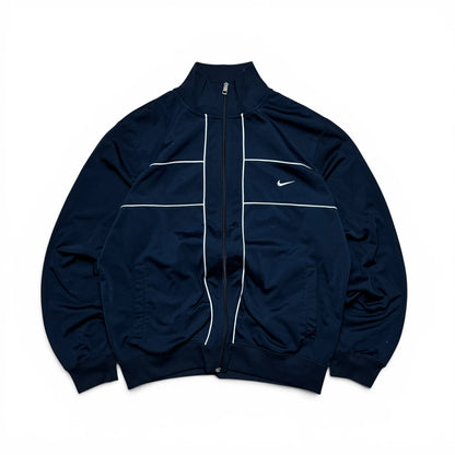 RARE 2000s Nike Track Jacket Navy - (L)