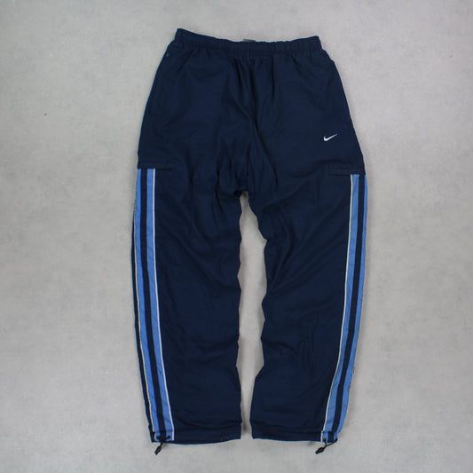 RARE 00s Nike Trackpants Navy - (L)