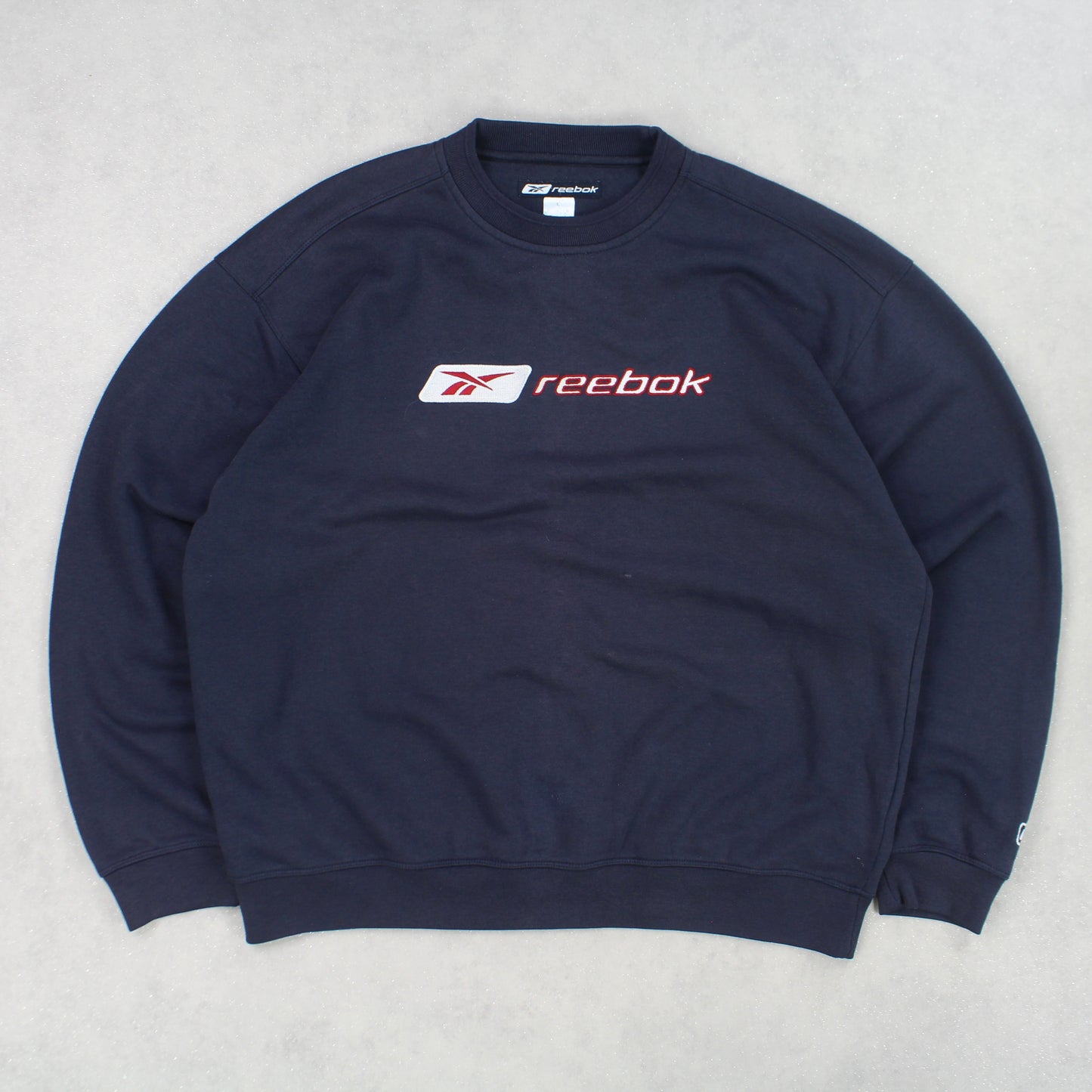 RARE 1990s Vintage Reebok Sweatshirt Navy - (M)