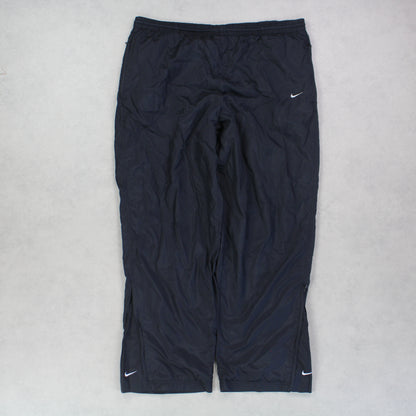 RARE 00s Nike Trackpants Black - (XL)