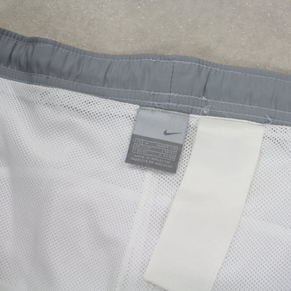 SUPER RARE 2000s Baggy Nike Trackpants White - (L)