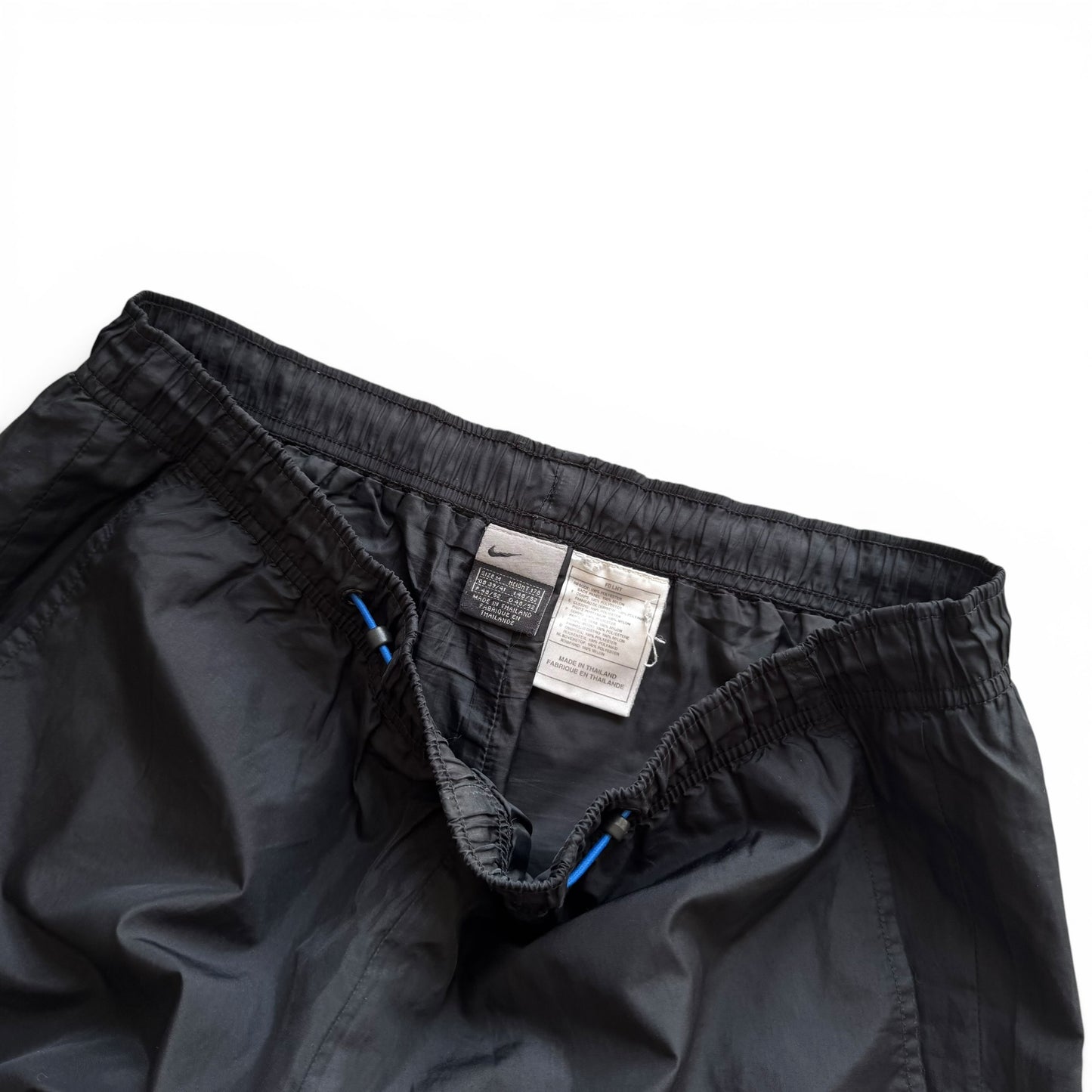 SUPER RARE 2000s Nike Hex Trackpants Black *PREMIUM* - (M)