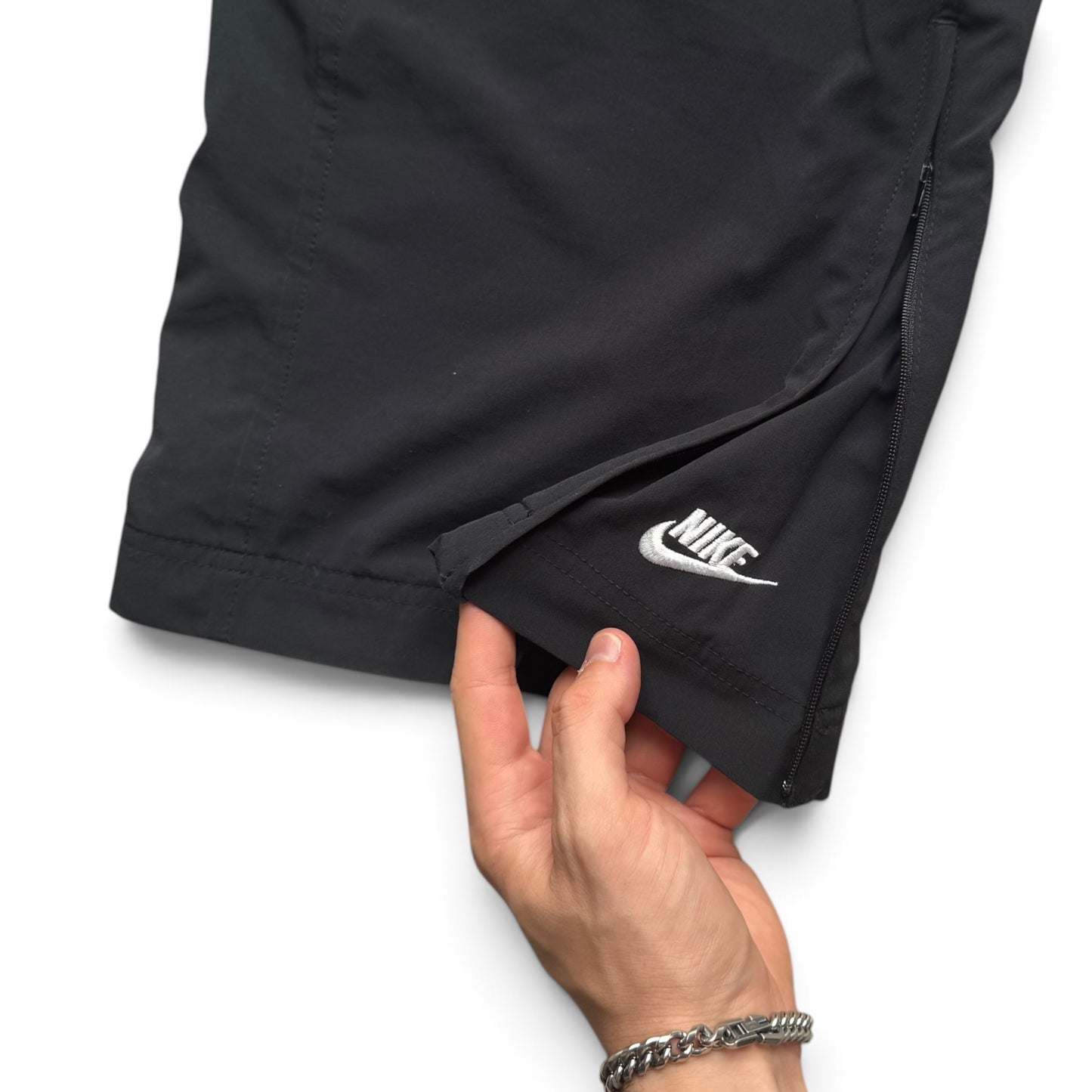 SUPER RARE 2000s Baggy Nike Trackpants Black - (XL)