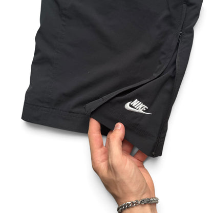 SUPER RARE 2000s Baggy Nike Trackpants Black - (XL)