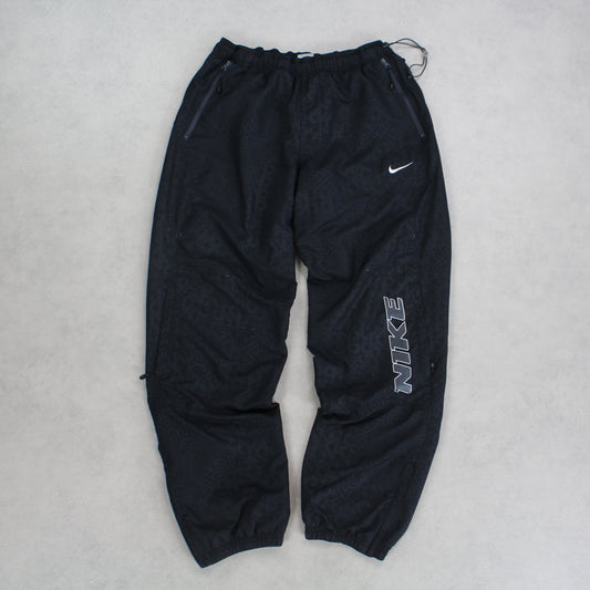 RARE 2000s Nike Trackpants Black - (M)