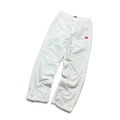 VERY RARE 2000s Nike Hex Trackpants White *PREMIUM* - (S)