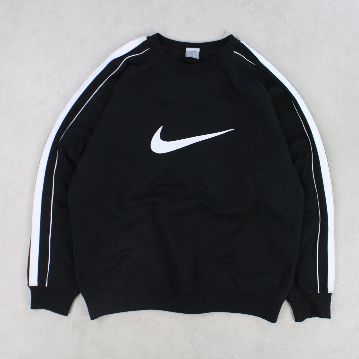 RARE Vintage 00s Nike Swoosh Sweatshirt Black - (L)