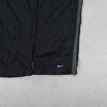 RARE Vintage 1990s Nike Trackpants Black - (L)