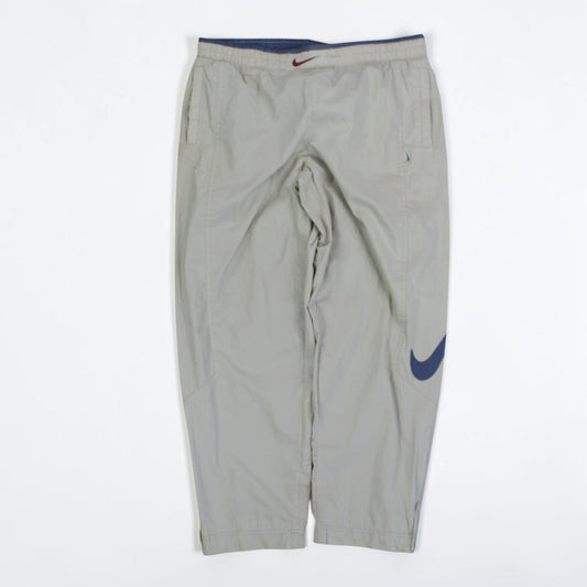 RARE 90s Nike Trackpants Cream - (XL)